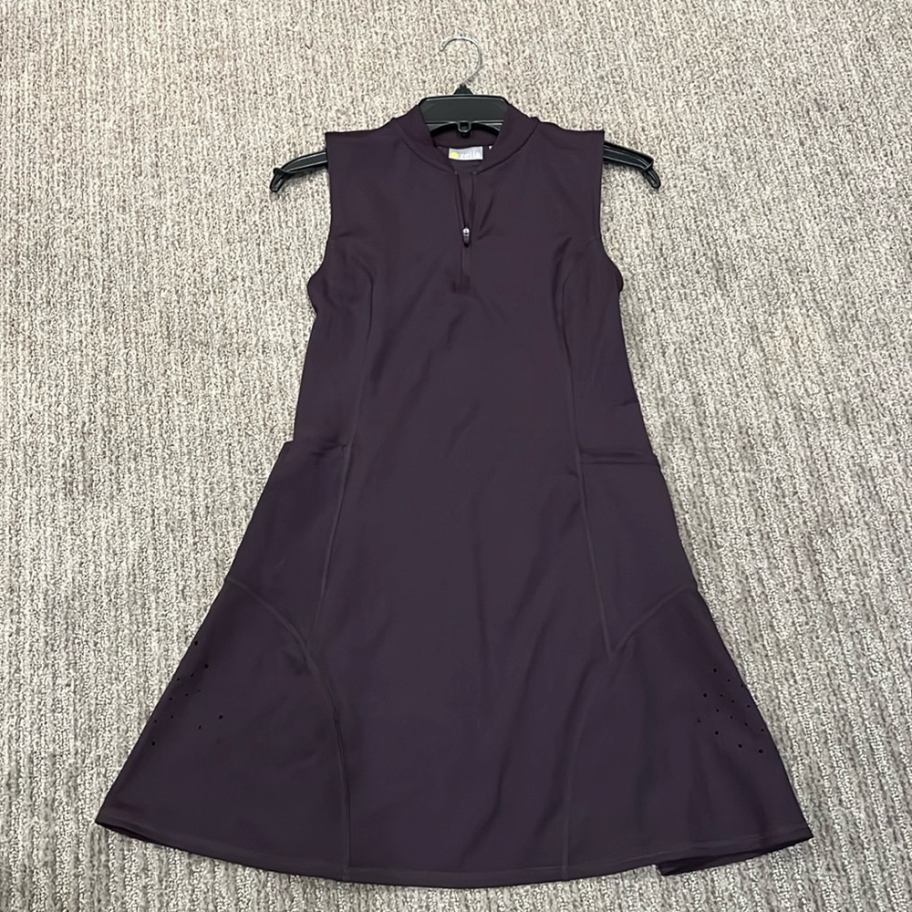 Small 💜 Zella zip front dress — tennis golf brunch